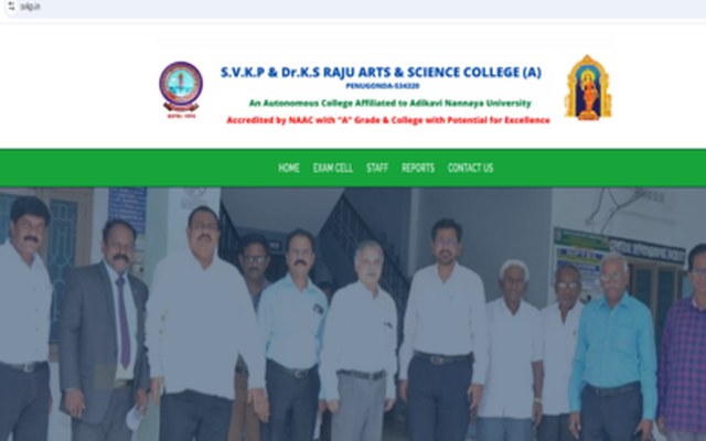 S.V.K.P & Dr. K.S Raju Arts and Science College website