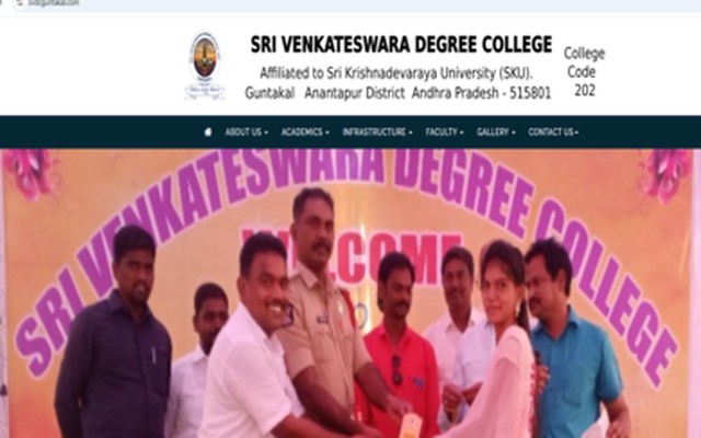 Sri Venkateswara Degree College website