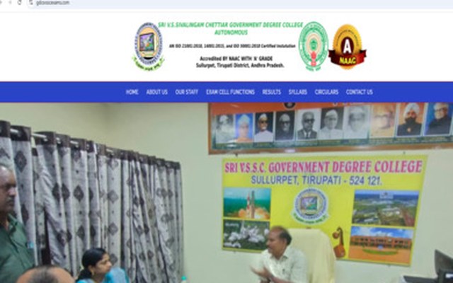 Sri V.S. Sivalingam Chettiar Govt. Degree College website