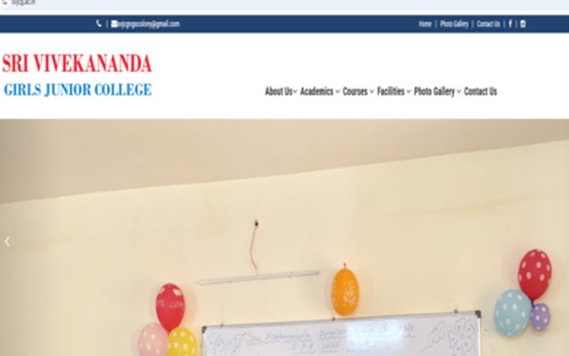 Sri Vivekananda Junior College for Girls website