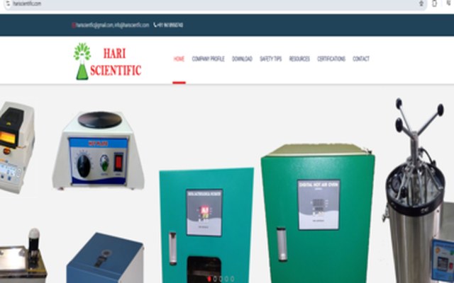 Hari Scientific website