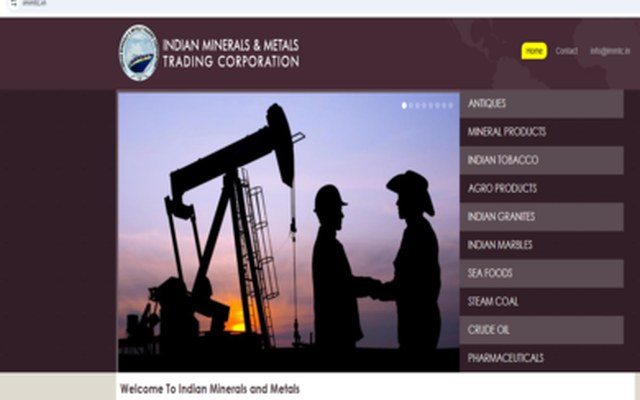 Indian Minerals and Metals Trading Corporation website